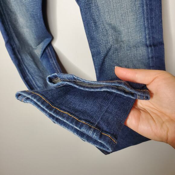 Rag & Bone Skinny Jeans Dark Wash Kingsland Style W1502K520 Women's Size 28 - Picture 7 of 16